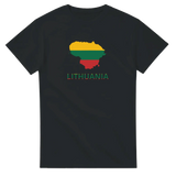 T-shirt drapeau lituanie carte - pixelforma