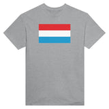 T-shirt drapeau luxembourg brodé coton mélangé élégant