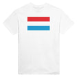 T-shirt drapeau luxembourg brodé coton mélangé élégant
