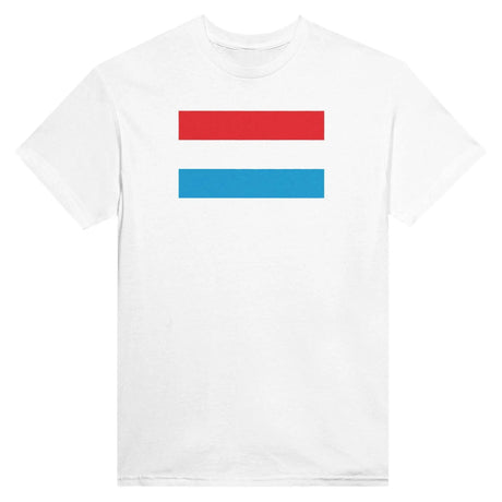 T-shirt drapeau luxembourg brodé coton mélangé élégant