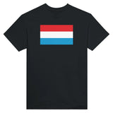 T-shirt drapeau luxembourg brodé coton mélangé élégant