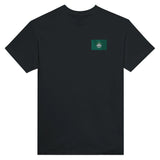 T-shirt drapeau macao broderie couleur coton mélangé