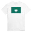 T-shirt drapeau macao coton mélangé brodé manches longues