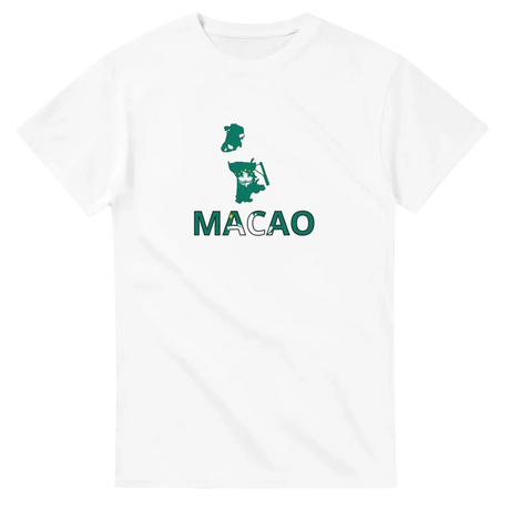 T-shirt drapeau macao en carte - pixelforma