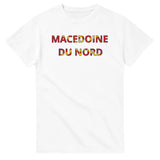 T-shirt drapeau macédoine du nord en écriture - pixelforma