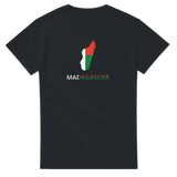 T-shirt drapeau madagascar en carte - pixelforma