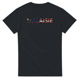 T-shirt drapeau malaisie en écriture - pixelforma