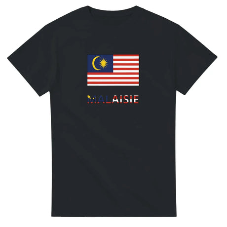 T-shirt drapeau malaisie en texte - pixelforma