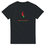 T-shirt drapeau malawi en carte - pixelforma