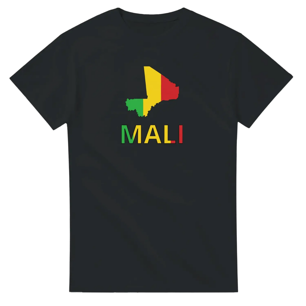 T-shirt drapeau mali en carte - pixelforma