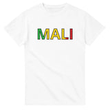 T-shirt drapeau mali en écriture - pixelforma