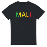 T-shirt drapeau mali en écriture - pixelforma