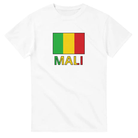 T-shirt drapeau mali en texte - pixelforma