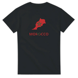 T-shirt drapeau maroc carte - pixelforma