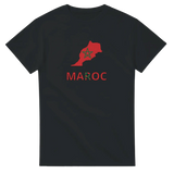 T-shirt drapeau maroc en carte - pixelforma