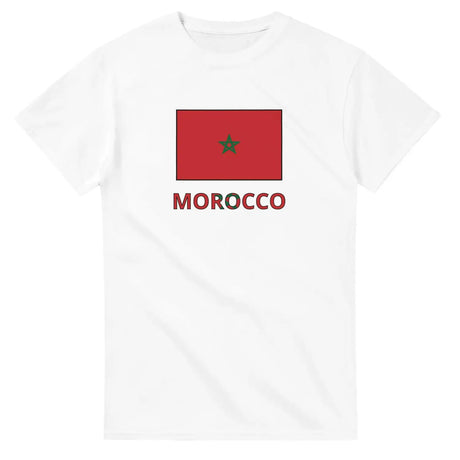 T-shirt drapeau maroc texte - pixelforma