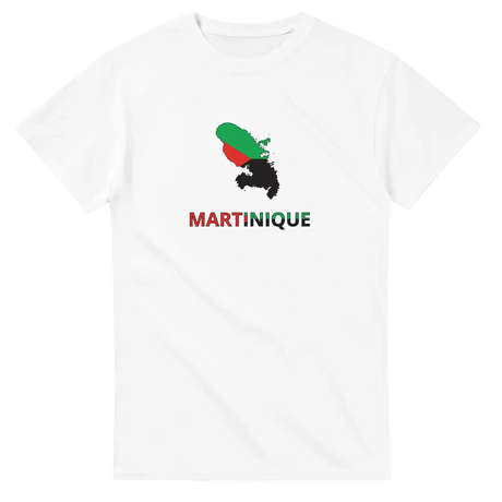 T-shirt drapeau martinique en carte - pixelforma