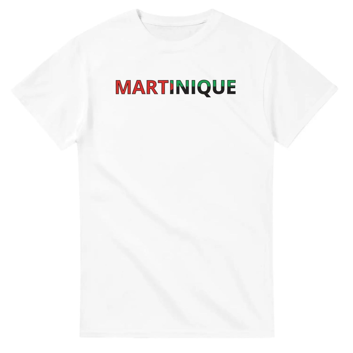 T-shirt drapeau martinique en écriture - pixelforma