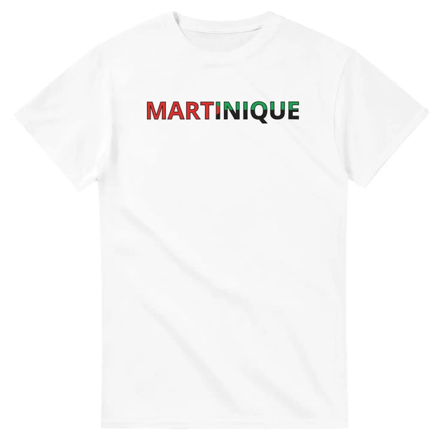 T-shirt drapeau martinique en écriture - pixelforma