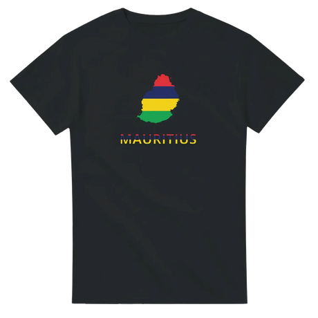 T-shirt drapeau maurice carte - pixelforma