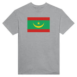 T-shirt drapeau mauritanie brodé coton mélangé