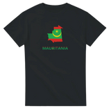 T-shirt drapeau mauritanie carte - pixelforma