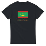 T-shirt drapeau mauritanie en texte - pixelforma