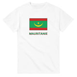 T-shirt drapeau mauritanie en texte - pixelforma