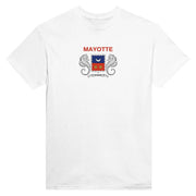 T-shirt drapeau mayotte coton mélangé imprimé manches longues