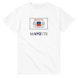 T-shirt drapeau mayotte en texte - pixelforma