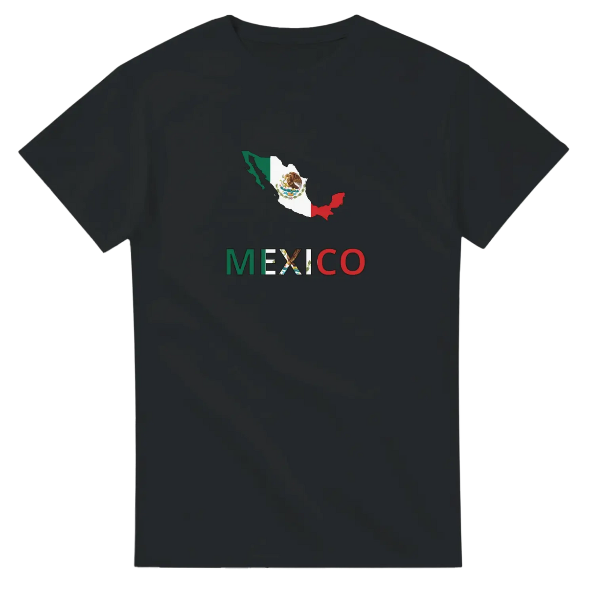 T-shirt drapeau mexique carte - pixelforma