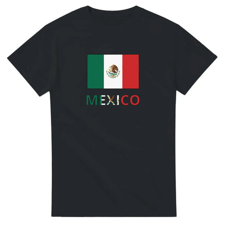 T-shirt drapeau mexique texte - pixelforma