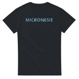 T-shirt drapeau micronésie en écriture - pixelforma