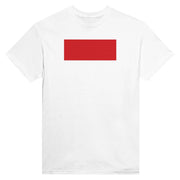 T-shirt drapeau monaco coton mélangé imprimé manches longues