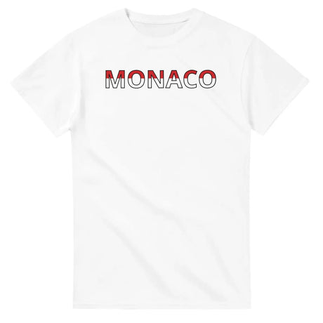 T-shirt drapeau monaco en écriture - pixelforma