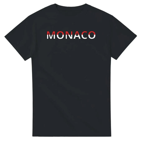 T-shirt drapeau monaco en écriture - pixelforma