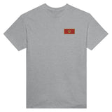 T-shirt drapeau monténégro coton mélangé broderie couleur