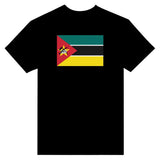 T-shirt drapeau mozambique coton mélangé brodé manches longues