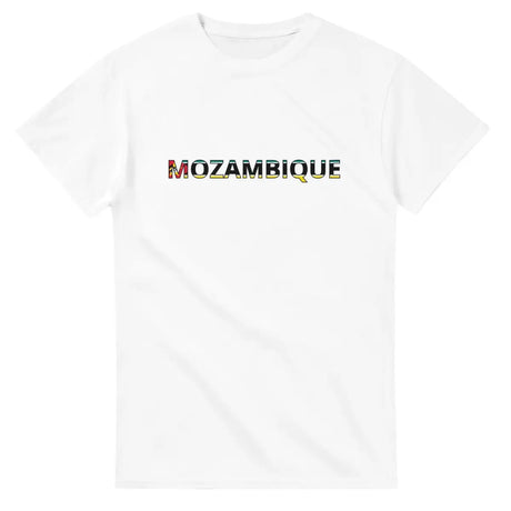 T-shirt Drapeau Mozambique en écriture - Pixelforma 