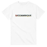 T-shirt drapeau mozambique en écriture - pixelforma