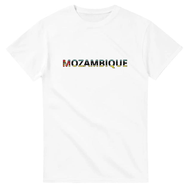 T-shirt drapeau mozambique en écriture - pixelforma