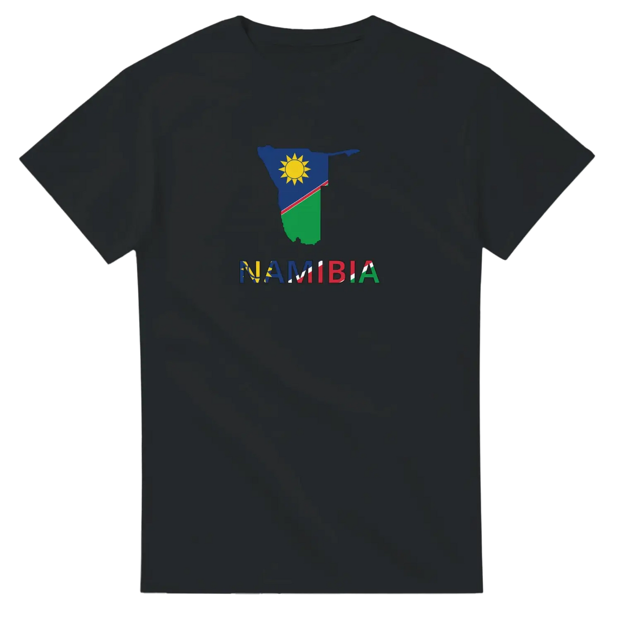 T-shirt drapeau namibie carte - pixelforma