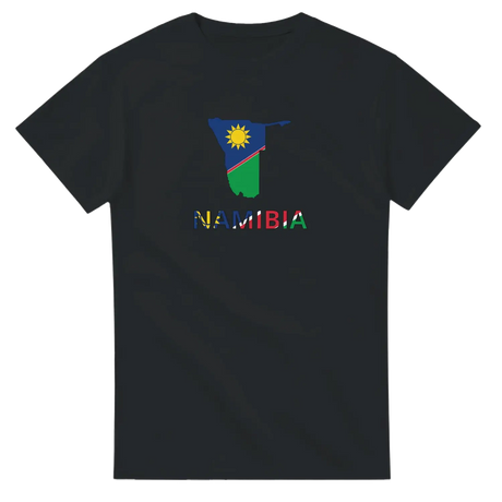 T-shirt drapeau namibie carte - pixelforma