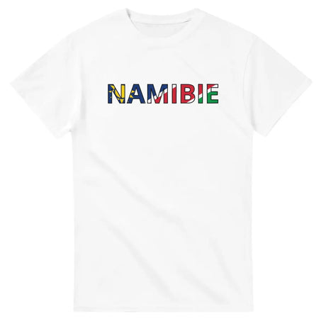 T-shirt Drapeau Namibie en écriture - Pixelforma 