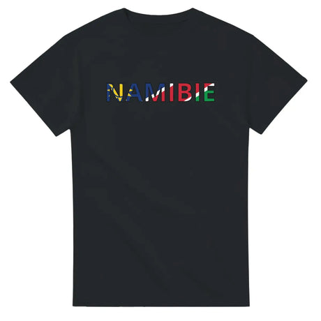 T-shirt Drapeau Namibie en écriture - Pixelforma 