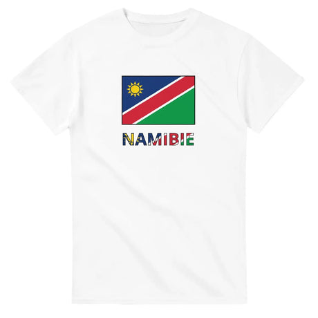 T-shirt drapeau namibie en texte - pixelforma