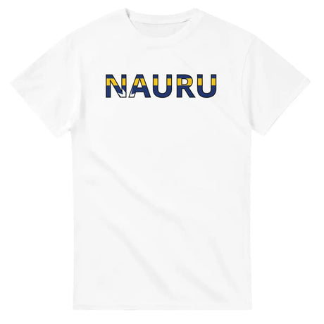 T-shirt Drapeau Nauru en écriture - Pixelforma 