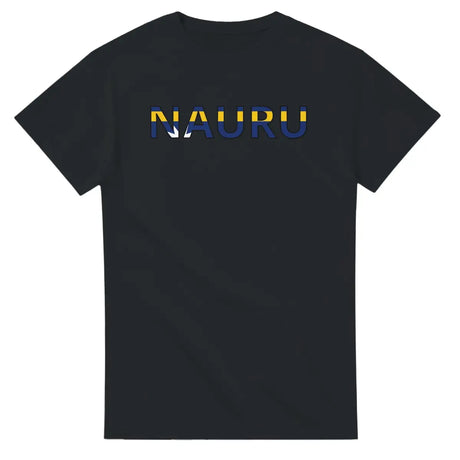 T-shirt Drapeau Nauru en écriture - Pixelforma 