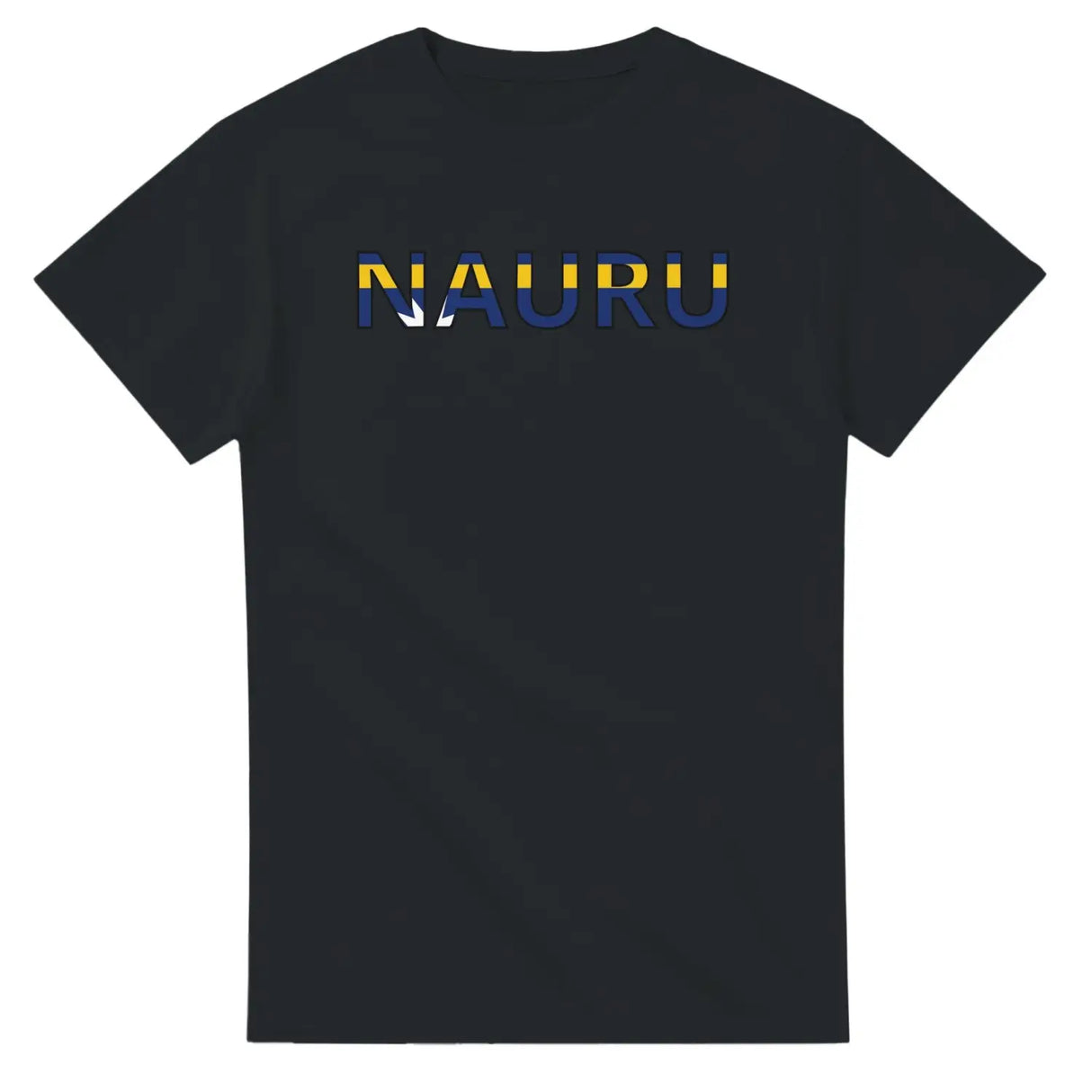 T-shirt drapeau nauru en écriture - pixelforma