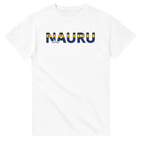 T-shirt drapeau nauru en écriture - pixelforma